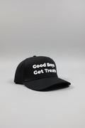 Good Boys Get Treats 5 Panel Baseball Cap | Structured Mid Profile Snapback - Puppies Make Me Happy