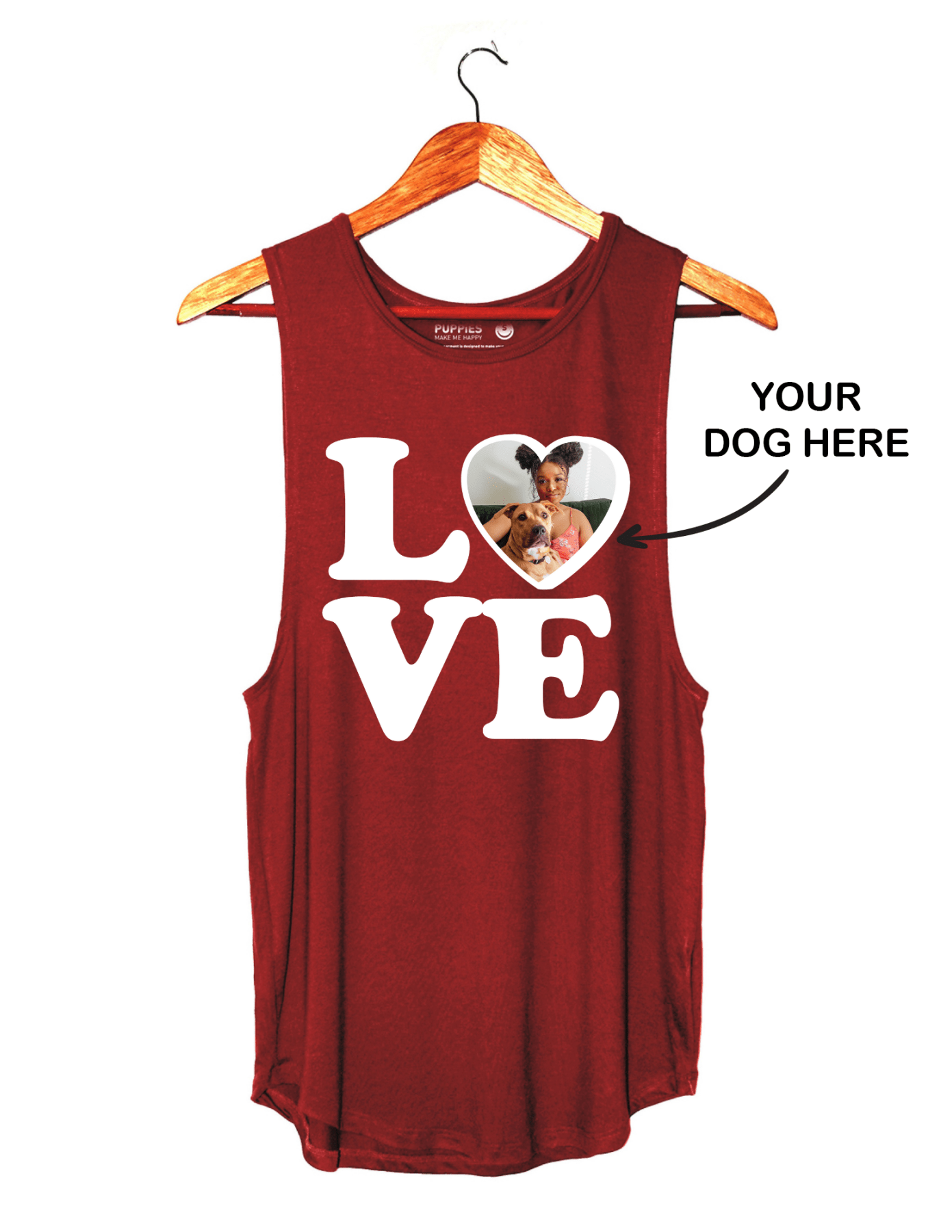 Your Dog Here - Big Love - Women's Sleeveless - Puppies Make Me Happy