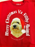 Custom Merry Christmas Ya Filthy Animal Sweatshirt | Personalized Dog Photo Best Gift - Puppies Make Me Happy