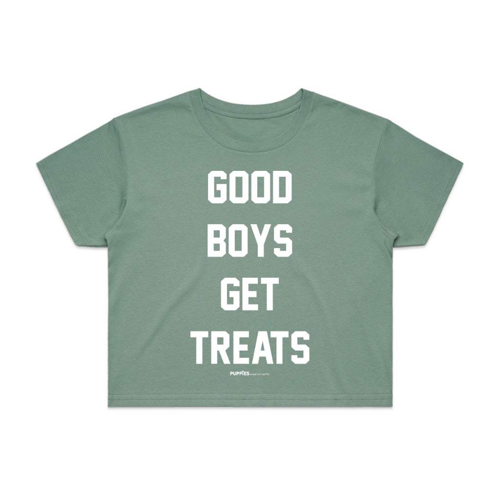 Good Boys Get Treats | Crop Tee