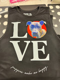 Your Dog Here | Custom True Puppy Love Women's Sleeveless Tank | Dog Owner Gift - Puppies Make Me Happy