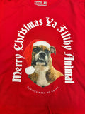 Custom Merry Christmas Ya Filthy Animal Sweatshirt | Personalized Dog Photo Best Gift - Puppies Make Me Happy