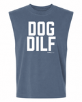 Dog DILF Unisex Heavyweight Muscle Tank | Vintage Washed Sleeveless - Puppies Make Me Happy