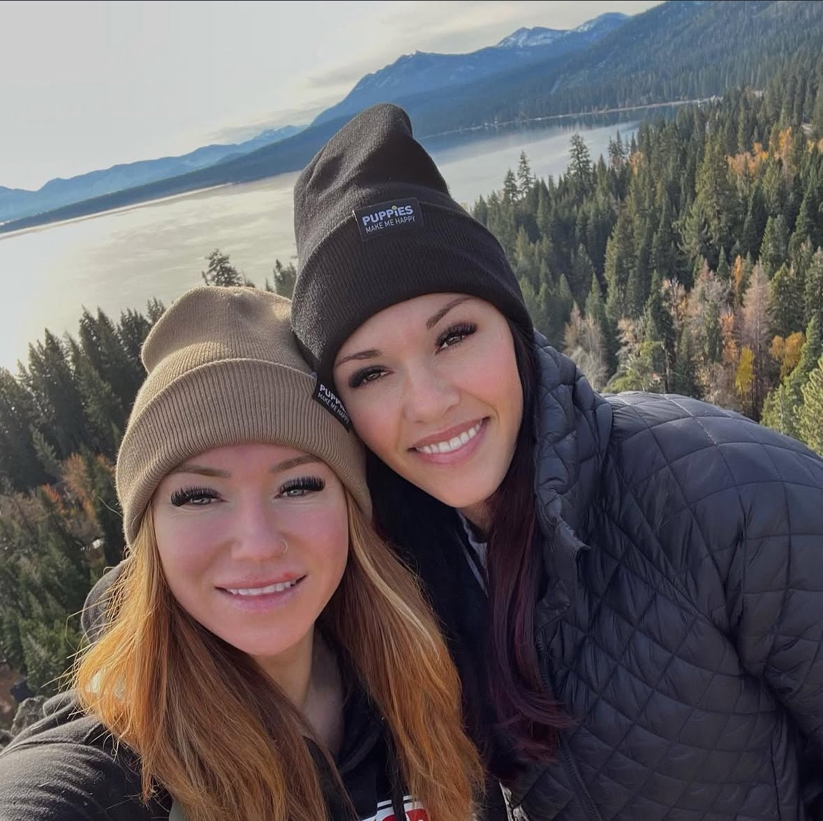 Hipster Logo Beanie Reversible Fold - Over Cuff | Soft Knit Cap Best Gift for Dog Lovers - Puppies Make Me Happy