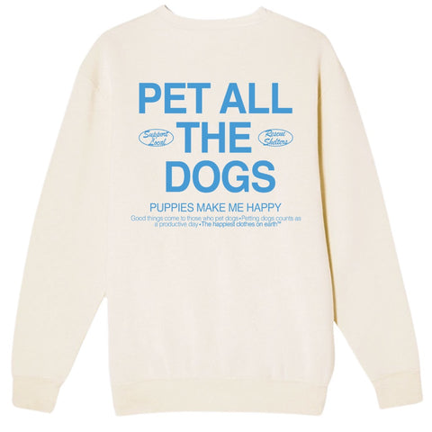 Pet All The Dogs 2.0 | Uni-Sex Crewneck Sweatshirt