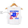 Custom Vote Puppies White Crop