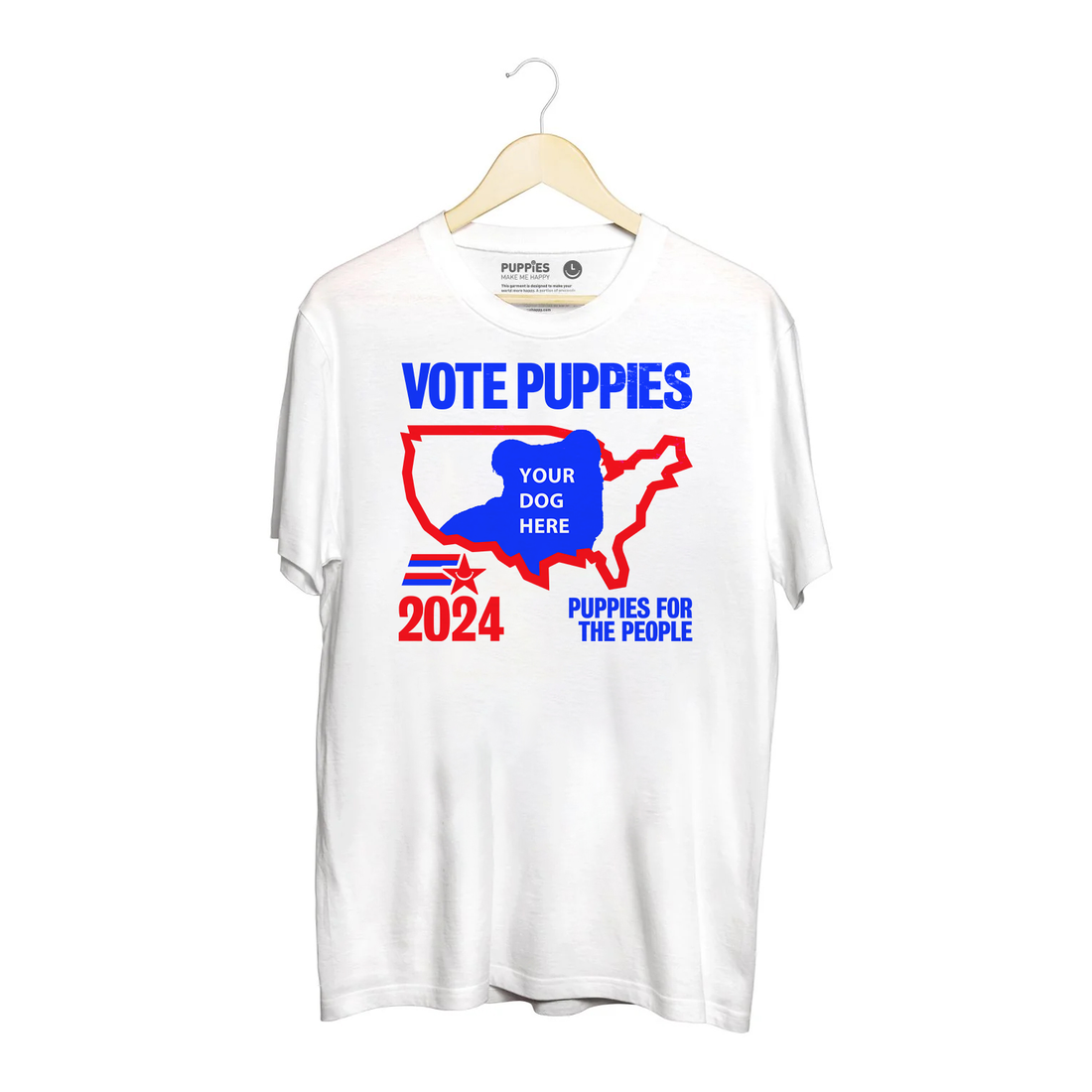 Custom_Vote_Puppies_White T Shirt