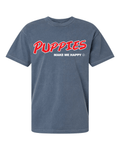 Puppies Keep Kids Off Drugs and Alcohol| Uni-Sex Crewneck Tee - Puppies Make Me Happy