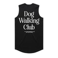 Dog walking club black tshirt sleeveless