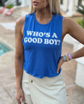 Who’s a Good Boy? Crop Tank | Dog Gift - Puppies Make Me Happy