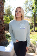 Chasing Puppies is my Cardio | Women's Cropped Sweatshirt - Puppies Make Me Happy