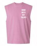 Good Boys Get Treats Heavyweight Muscle Tank | Premium Cotton Boxy Fit Best Gift - Puppies Make Me Happy