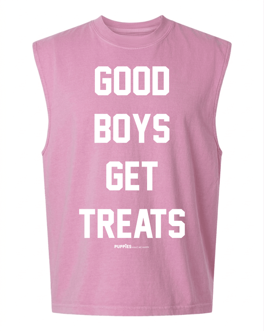 Good Boys Get Treats Muscle Tank | Gift for Dog Lovers - Puppies Make Me Happy