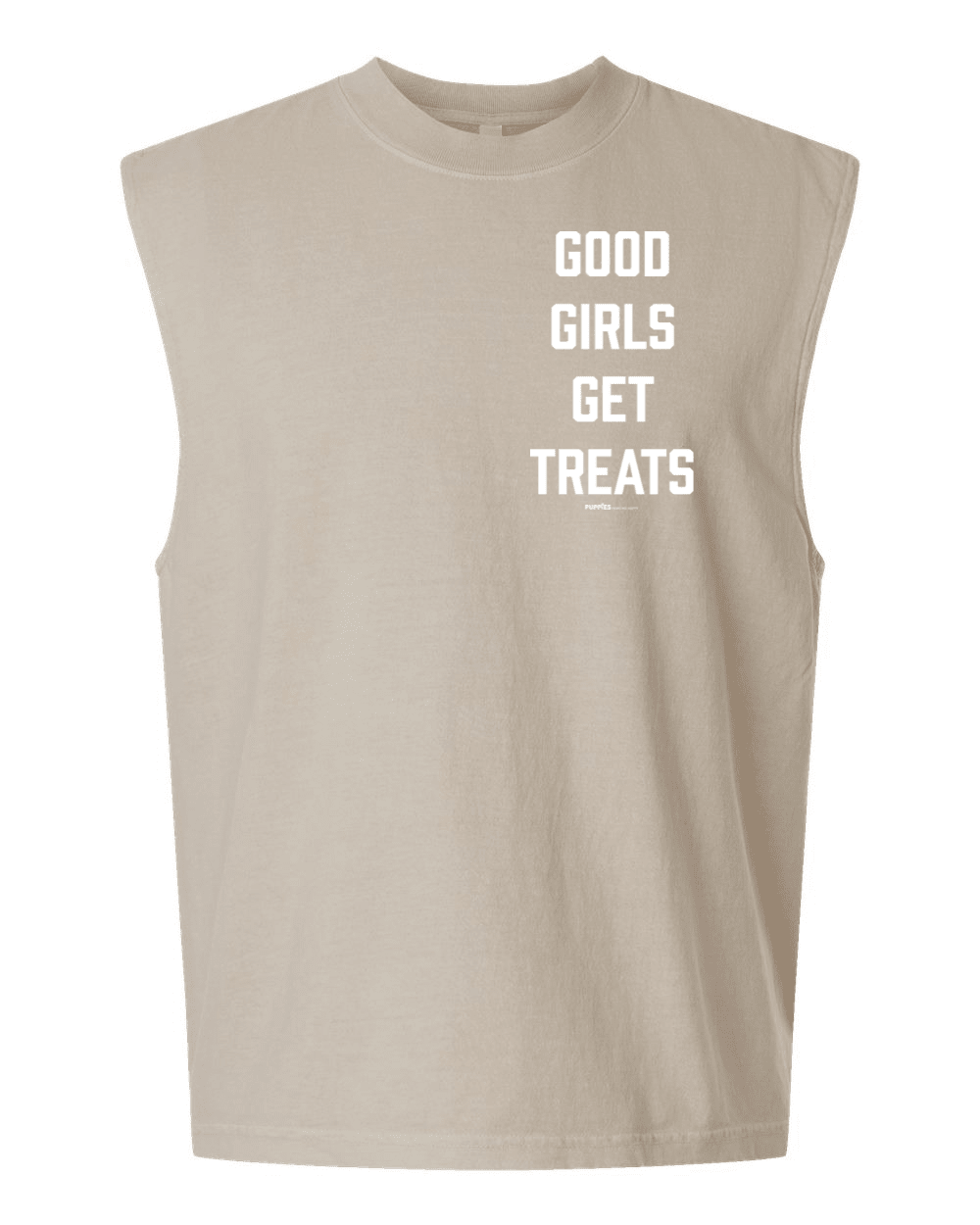 Good Girls Get Treats Heavyweight Muscle Tank | Premium Cotton Boxy Fit Best Gift for Dog Moms - Puppies Make Me Happy