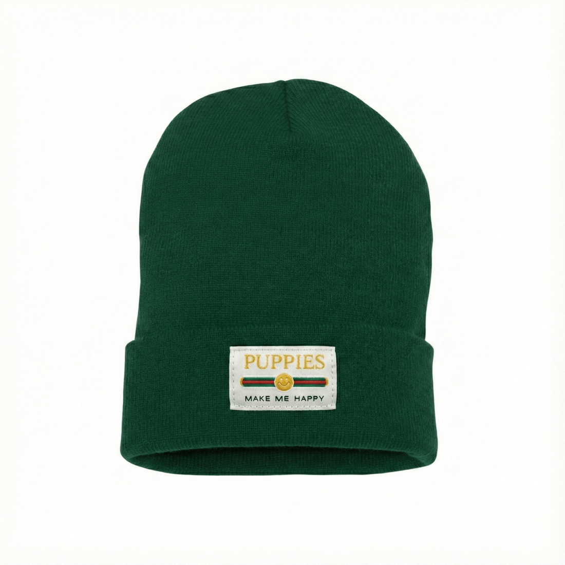 Pup Lux Gold Label Beanie | Knit Cap Best Gift for Dog Lovers - Puppies Make Me Happy