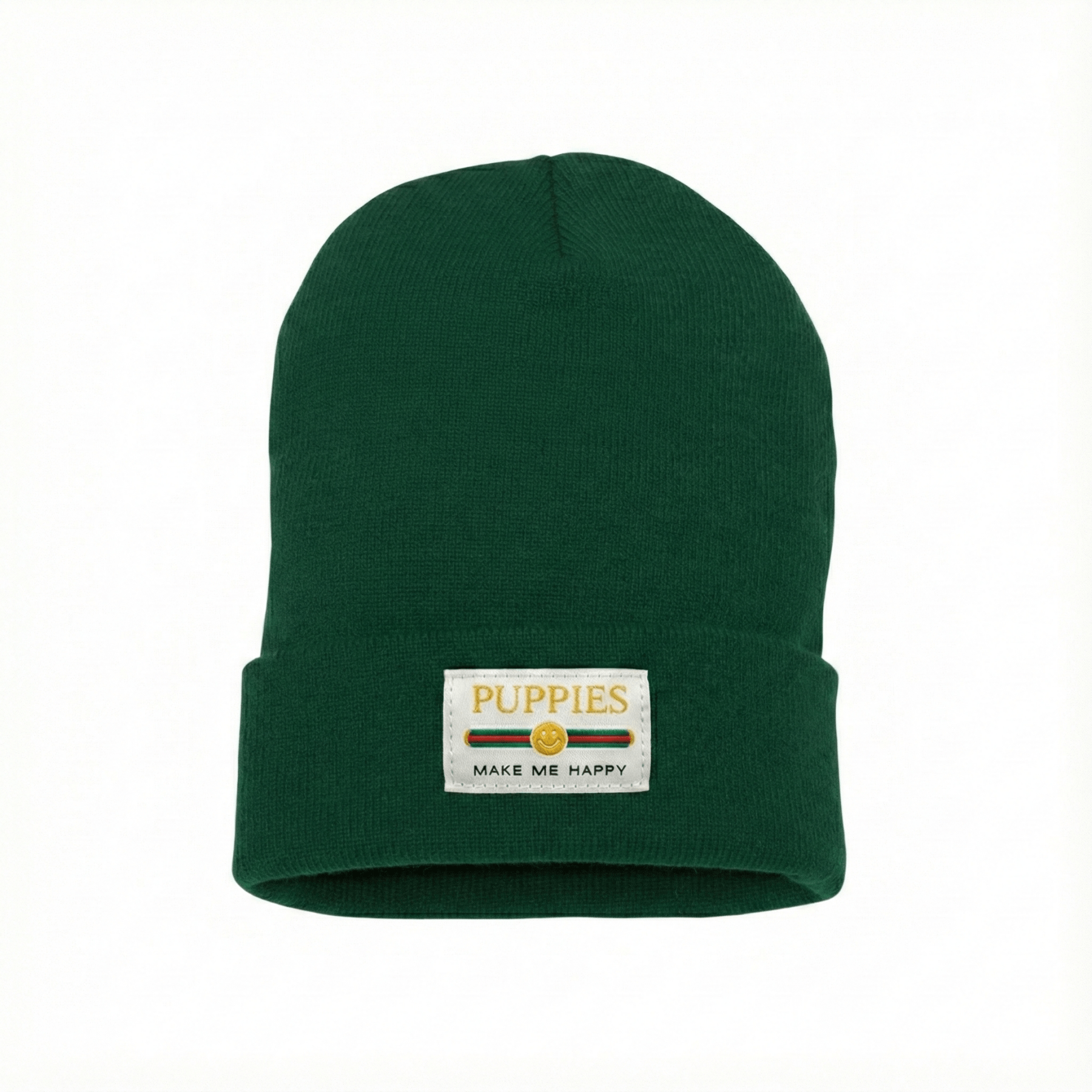 Pup Lux Gold Label Beanie | Knit Cap Best Gift for Dog Lovers - Puppies Make Me Happy