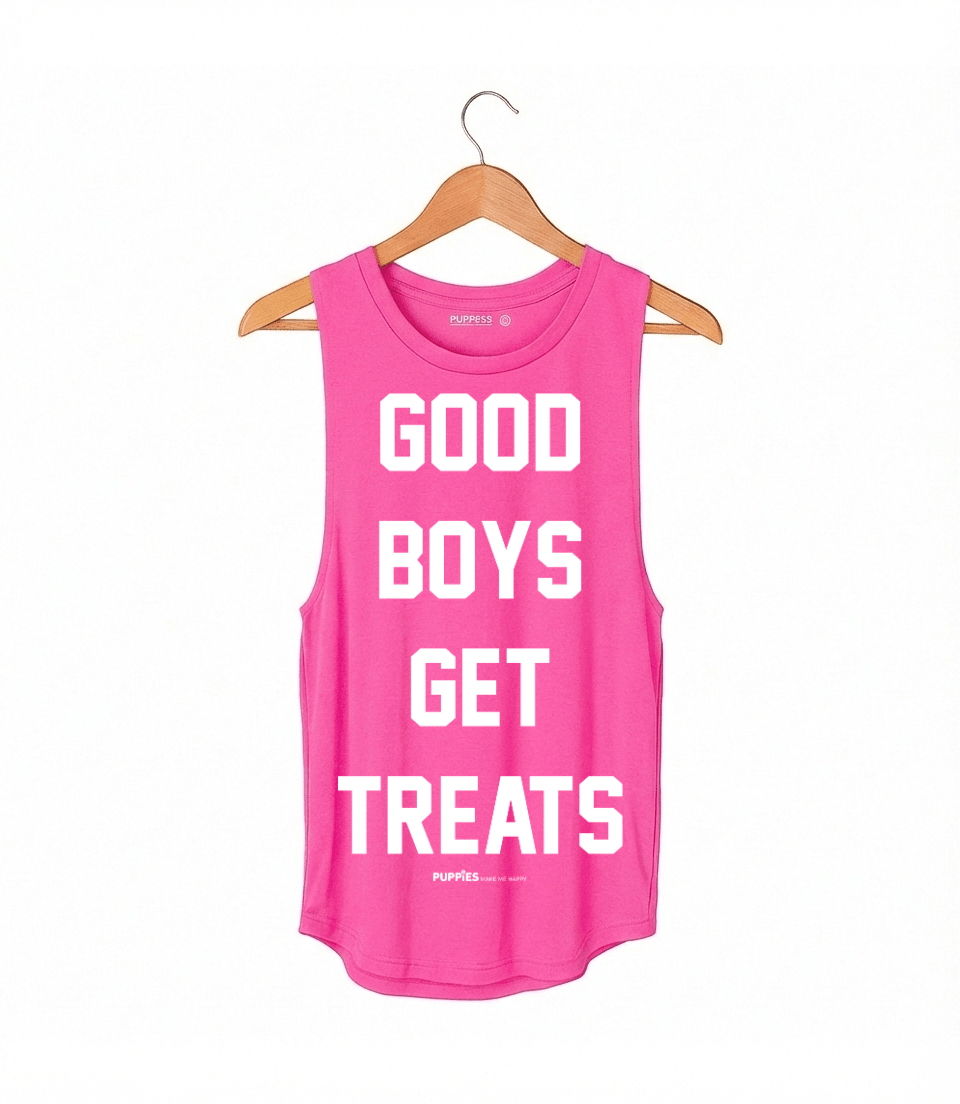 Good Boys Get Treats Women's Tank Top | Gift for Dog Moms | Made in USA - Puppies Make Me Happy