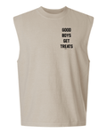 Good Boys Get Treats Heavyweight Muscle Tank | Premium Cotton Boxy Fit Best Gift - Puppies Make Me Happy