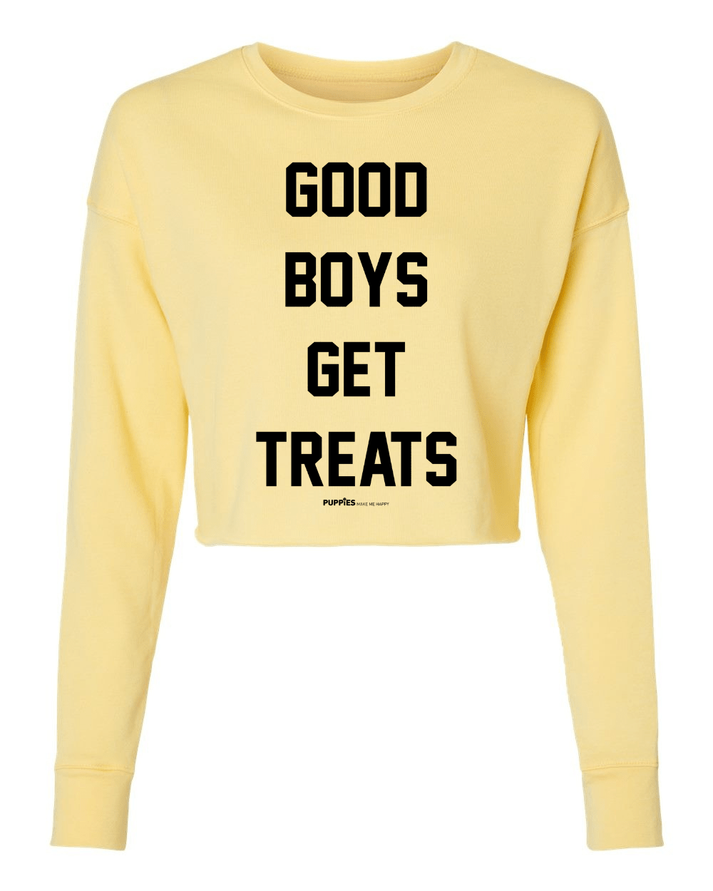 Good Boys Get Treats | Cropped Sweatshirt | Puppies Make Me Happy® - Puppies Make Me Happy
