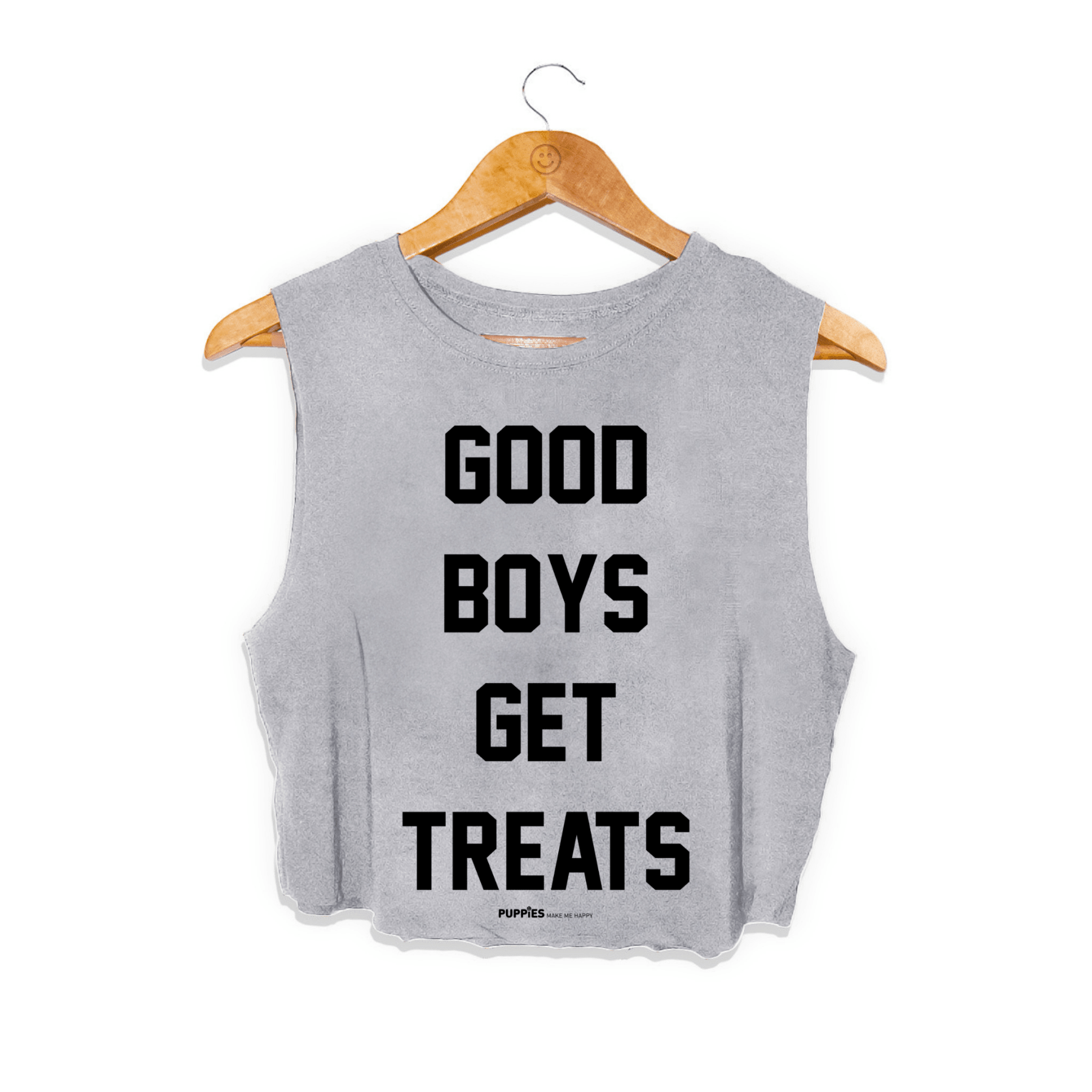 Good Boys Get Treats Crop Tank | Gift for Dog Moms | Made in USA - Puppies Make Me Happy