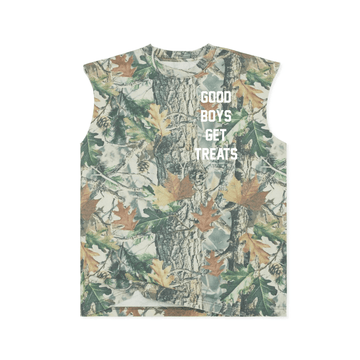Good Boys Get Treats Heavyweight Muscle Tank | Premium Cotton Boxy Fit Best Gift - Puppies Make Me Happy