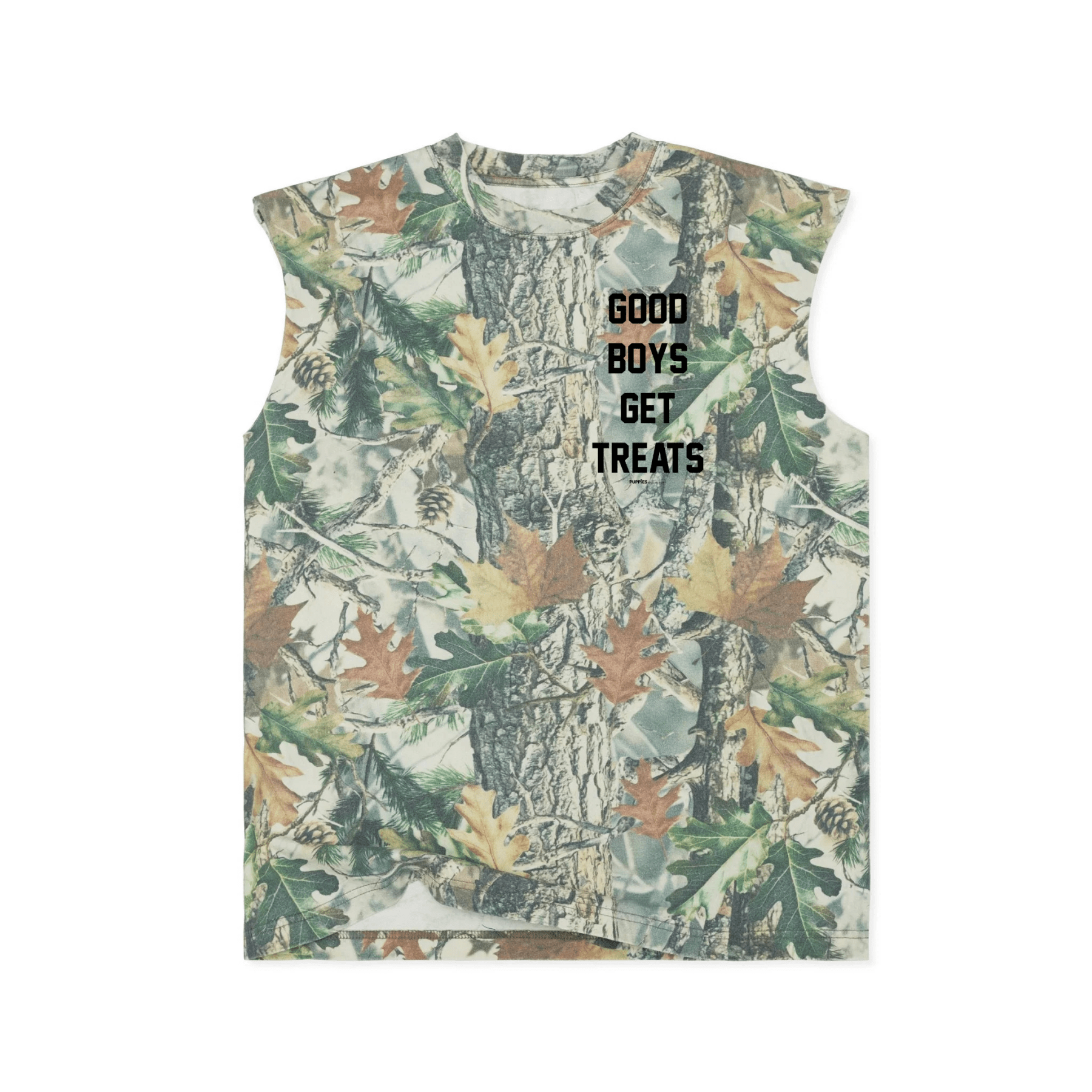 Good Boys Get Treats Heavyweight Muscle Tank | Premium Cotton Boxy Fit Best Gift - Puppies Make Me Happy