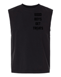 Good Boys Get Treats Heavyweight Muscle Tank | Premium Cotton Boxy Fit Best Gift - Puppies Make Me Happy