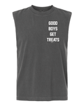 Good Boys Get Treats Heavyweight Muscle Tank | Premium Cotton Boxy Fit Best Gift - Puppies Make Me Happy