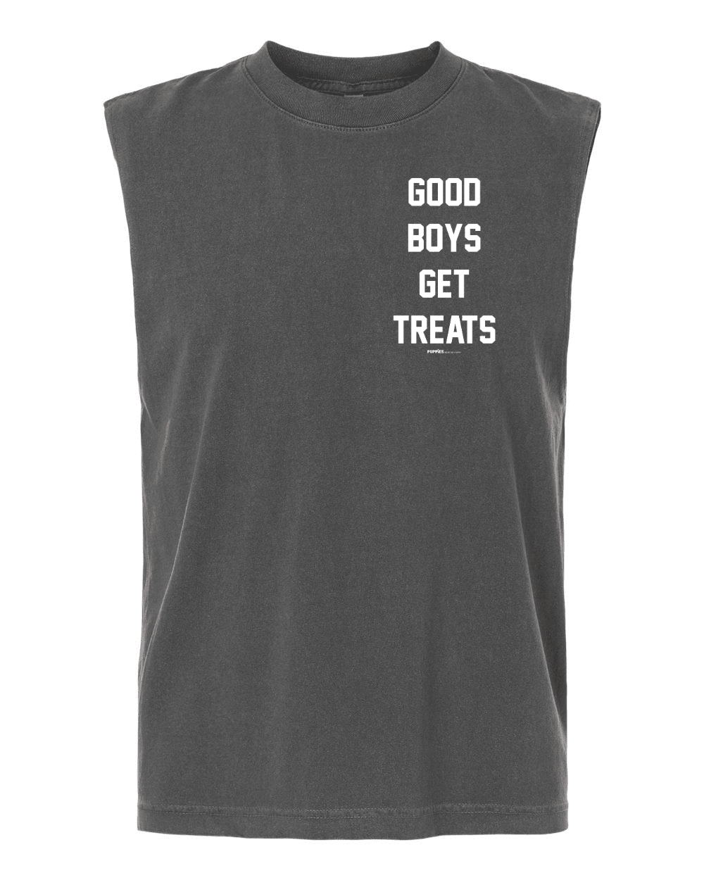 Good Boys Get Treats Heavyweight Muscle Tank | Premium Cotton Boxy Fit Best Gift - Puppies Make Me Happy