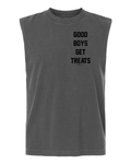 Good Boys Get Treats Heavyweight Muscle Tank | Premium Cotton Boxy Fit Best Gift - Puppies Make Me Happy
