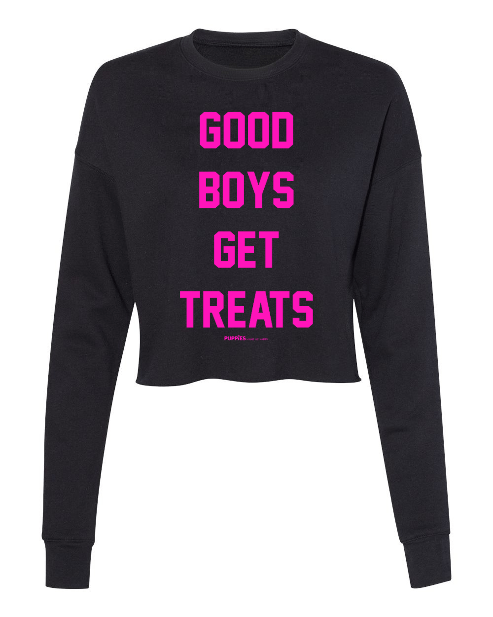 Good Boys Get Treats | Cropped Sweatshirt | Puppies Make Me Happy® - Puppies Make Me Happy