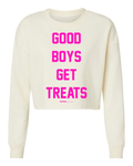Good Boys Get Treats | Cropped Sweatshirt | Puppies Make Me Happy® - Puppies Make Me Happy