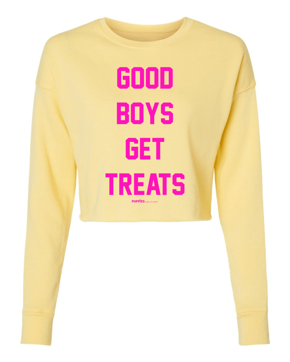 Good Boys Get Treats | Cropped Sweatshirt | Puppies Make Me Happy® - Puppies Make Me Happy