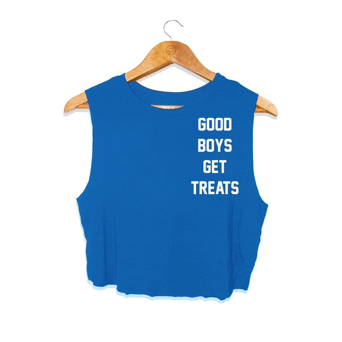 Good Boys Get Treats Crop Tank | Made in USA Activewear - Puppies Make Me Happy