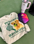 Pickleball Puppies Club | Soft Fleece Unisex Sweatshirt - Puppies Make Me Happy