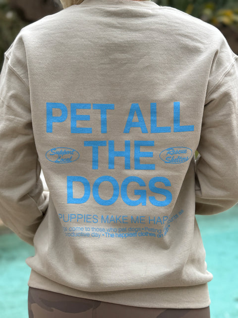 Pet All The Dogs 2.0 | Uni-Sex Crewneck Sweatshirt