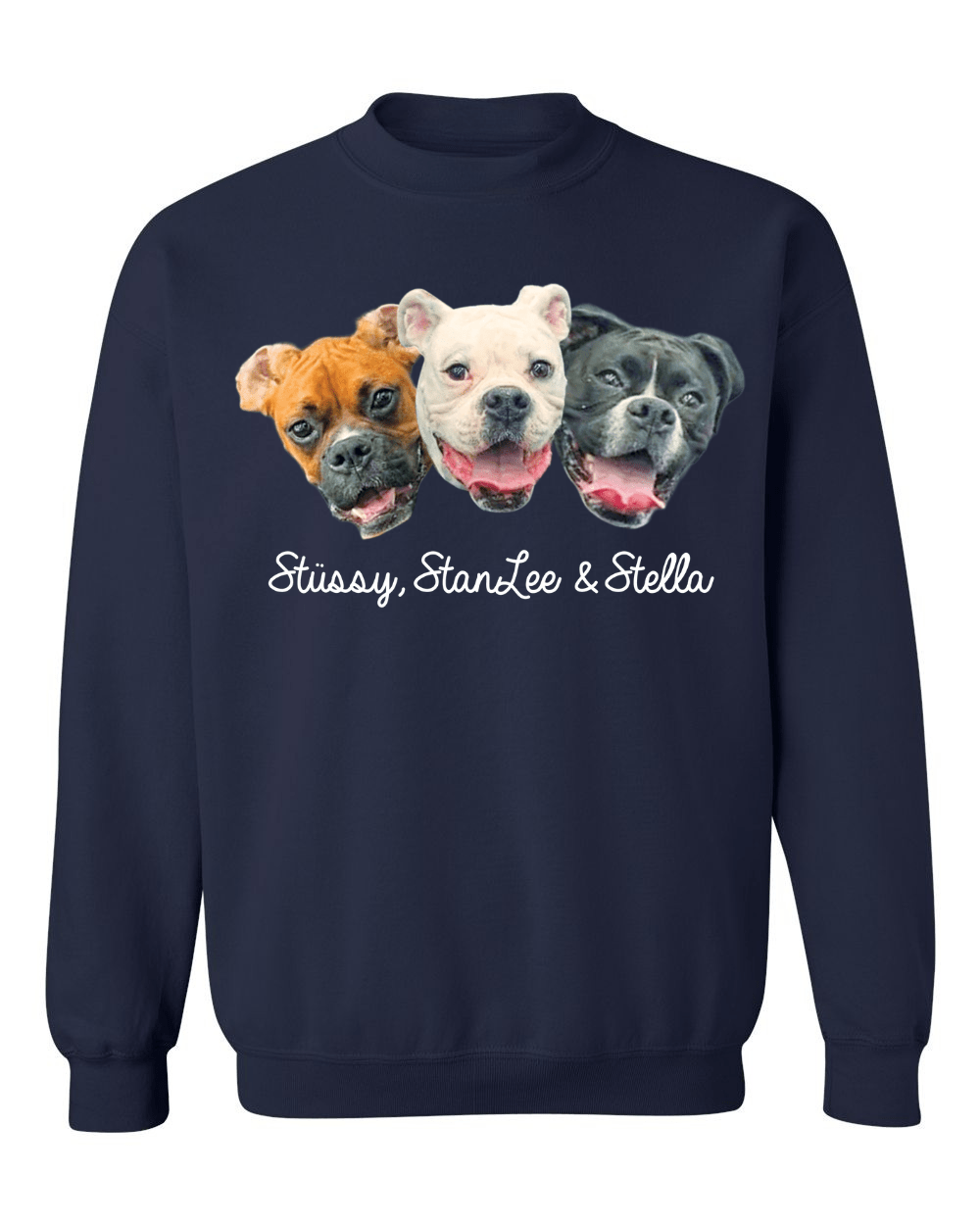 Custom Dog Photo Unisex Sweatshirt | Your Dog Here - Puppies Make Me Happy