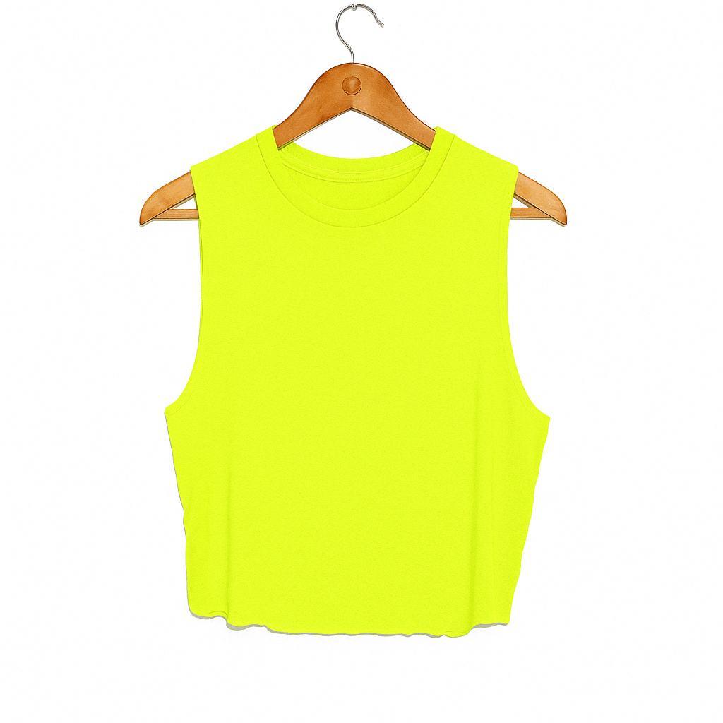 Blank Women's Waist Length Crop Tank | Ultra - Soft Made in USA | Everyday Basic - Puppies Make Me Happy