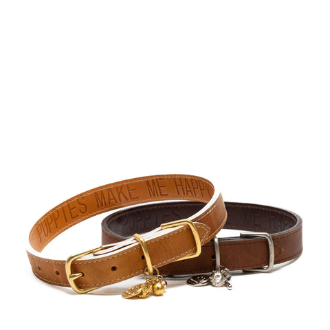 Walnut Crunch™ Leather  Dog Collar | Nokona
