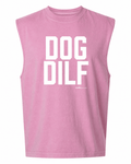 Dog DILF Unisex Heavyweight Muscle Tank | Vintage Washed Sleeveless - Puppies Make Me Happy