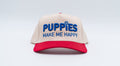 Puppies Happy Warm White Cap Front