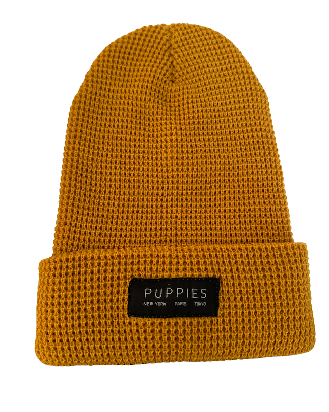 Designer Label Beanie Waffle Beanie