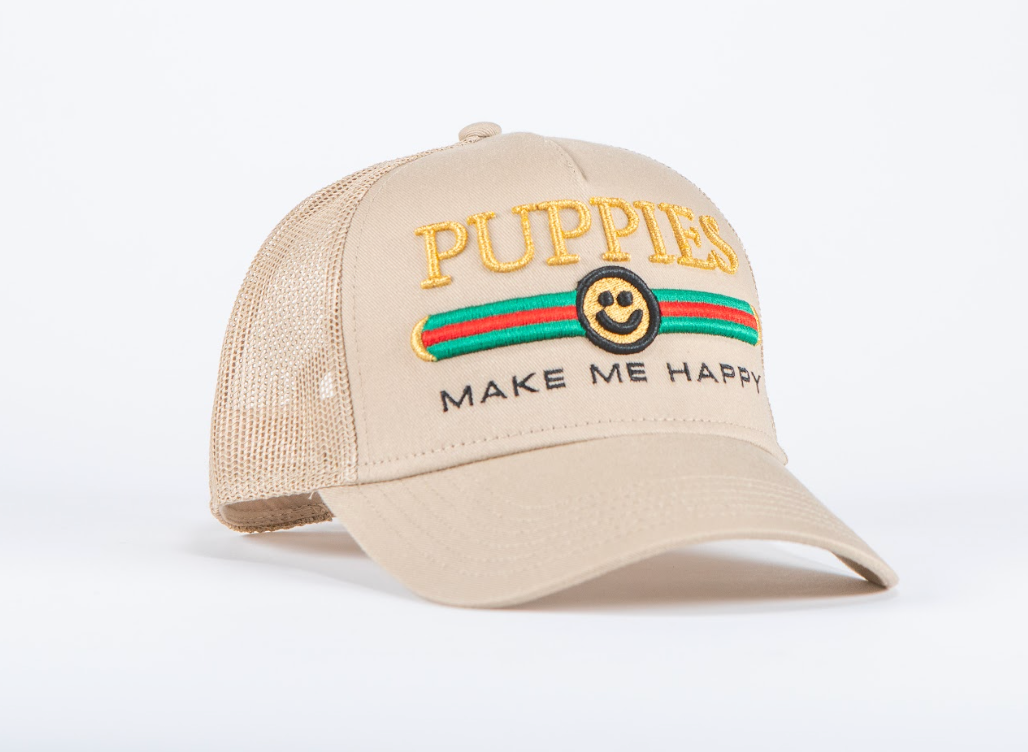 Pup Lux | 5 Panel Hat | Tan