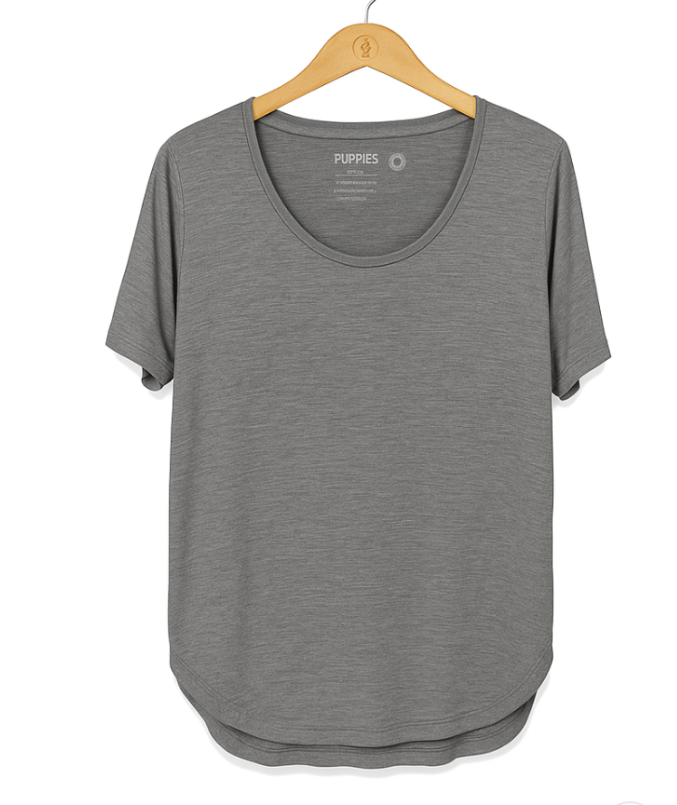 HEATHER GREY - WEEKEND TEE - BLANK - W002