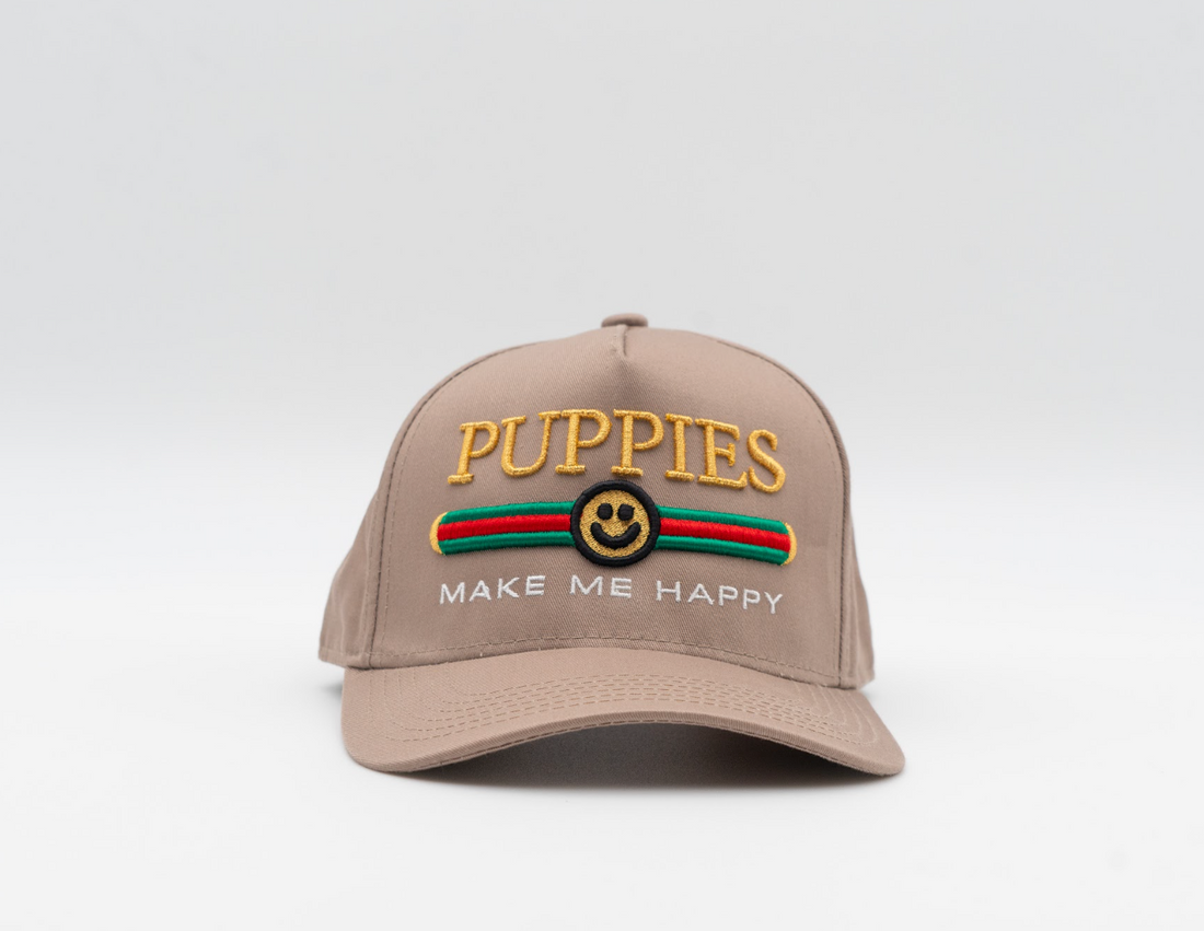 Pup Lux | 5 Panel Hat | Khaki