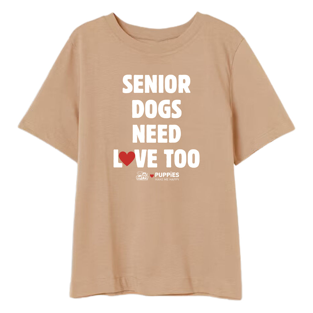 Senior Dogs Need Love Too | Uni-Sex Crewneck Tee