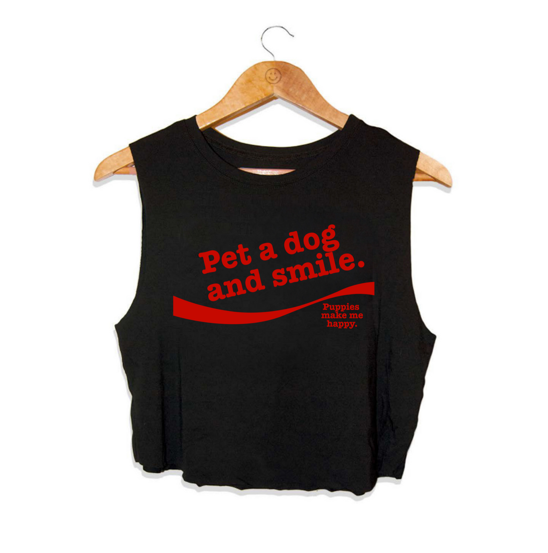 Pet A Dog and Smile | Crop Tank |