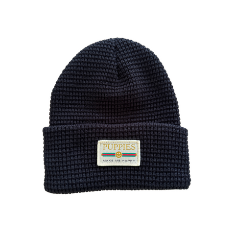 Pup Lux | Ivory Label Waffle Beanie