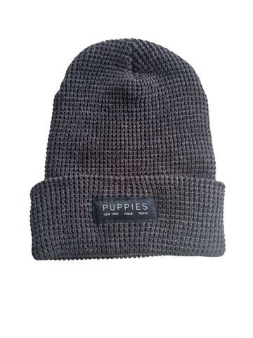 Designer Label Beanie Waffle Beanie