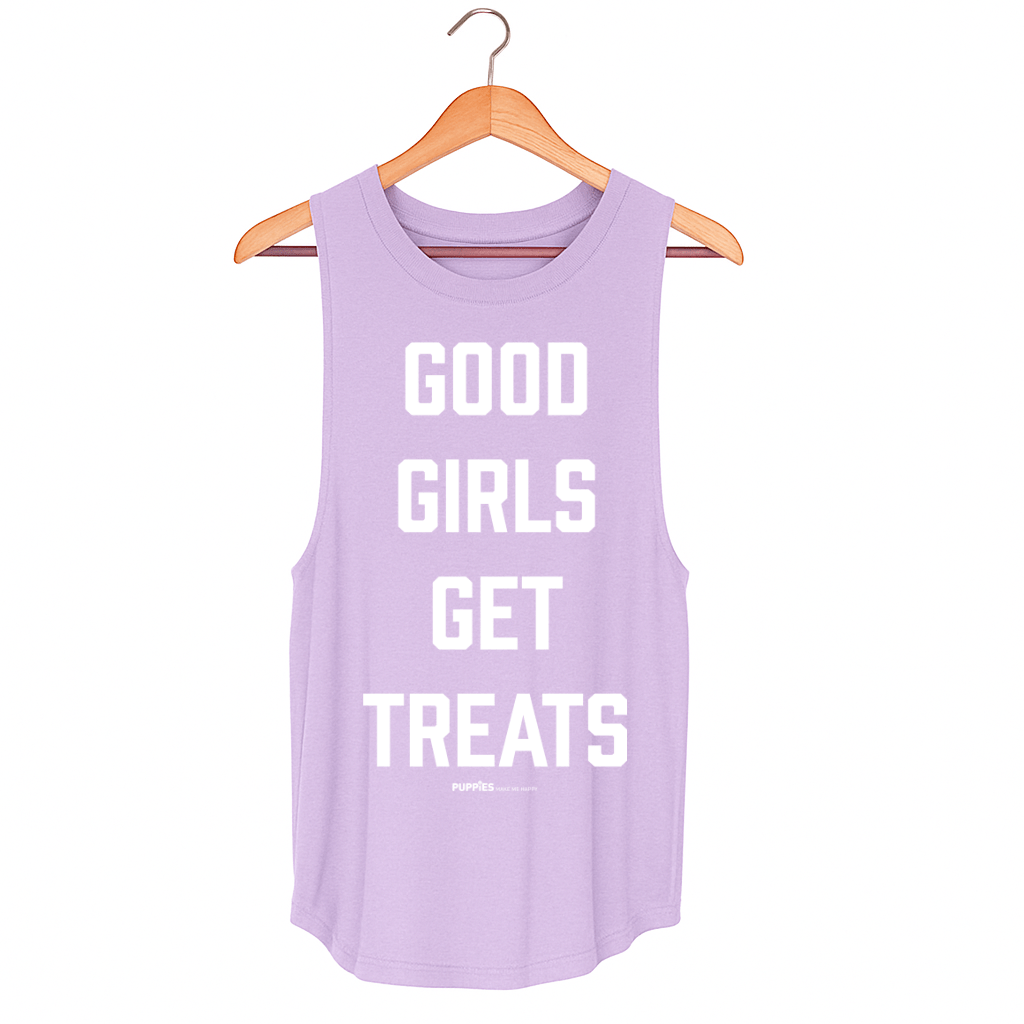 Good Girls Get Treats Tank | Gift for Dog Lovers - Puppies Make Me Happy
